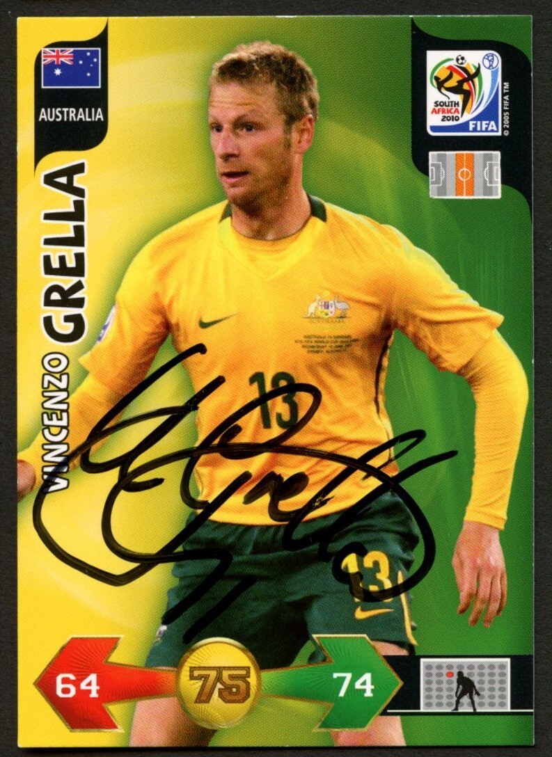 Vincenzo Grella #75 signed autograph 2010 FIFA World Cup Panini Soccer Card