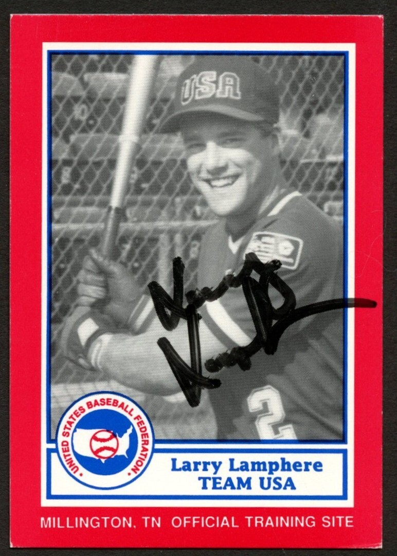 Larry Lamphere #11 signed autograph auto 1990 US Federation Team USA Card