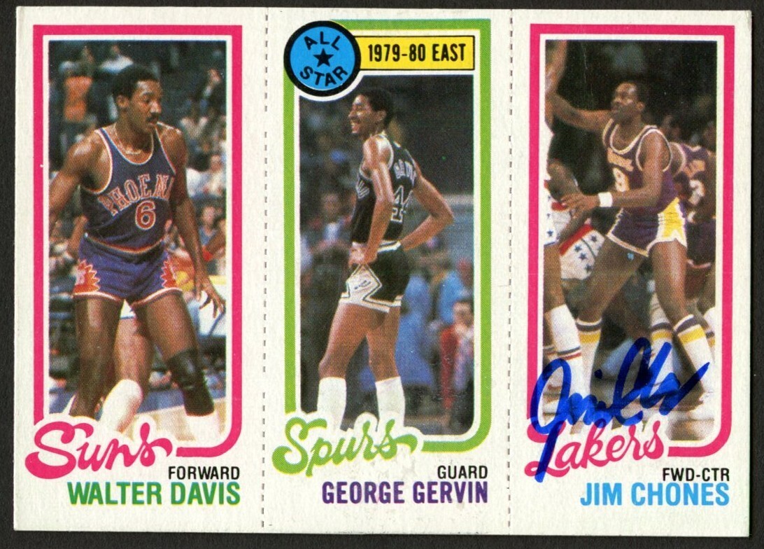 Jim Chones signed autograph auto 1980-81 Topps Basketball Trading Card