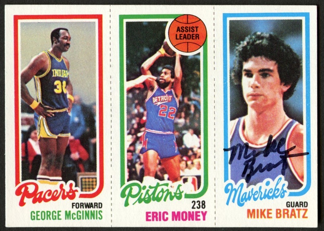 Mike Bratz signed autograph auto 1980-81 Topps Basketball Trading Card