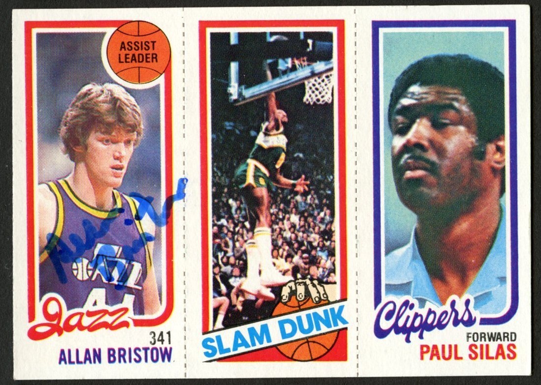 Allan Bristow signed autograph auto 1980-81 Topps Basketball Trading Card