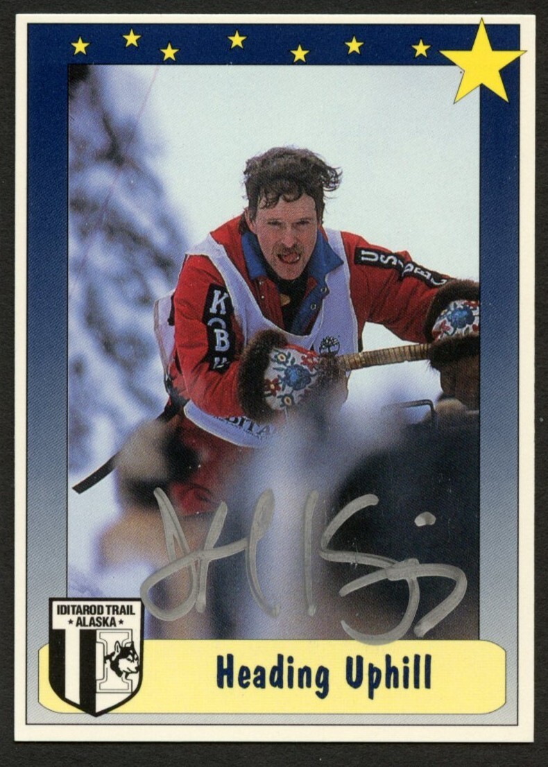 Jeff King #54 signed autograph 1992 Alaska Iditarod Race Trading Card