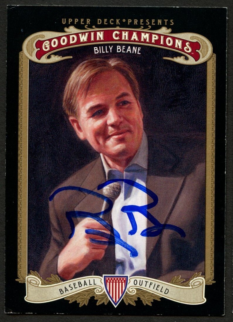 Billy Beane #15 signed autograph auto 2012 UD Goodwin Champions Card