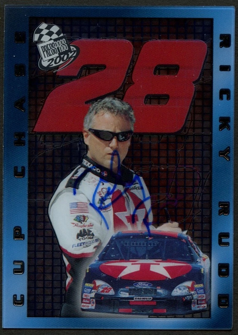 Ricky Rudd #12/18 signed autograph auto 2002 Press Pass Cup Chase Trading Card