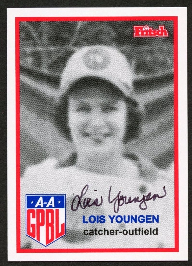 Lois Younger #228 signed autograph auto 1995 Fritsch AAGPBL Baseball Card