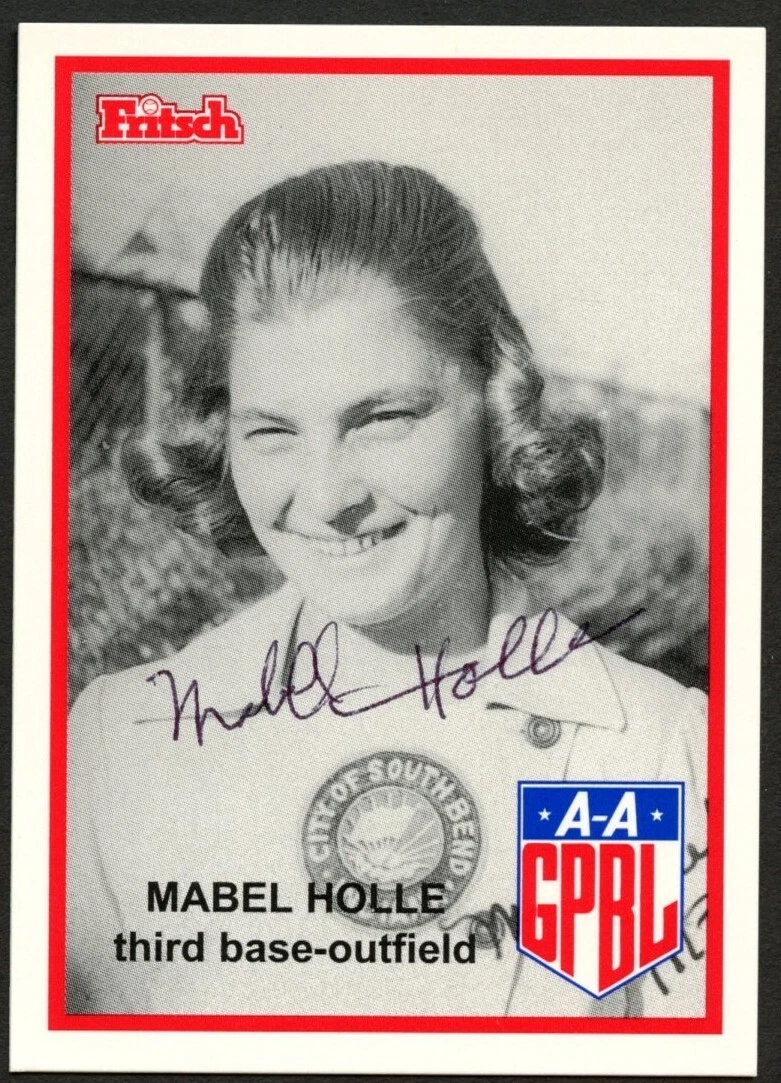 Mabel Holle #84 signed autograph auto 1995 Fritsch AAGPBL Baseball Card