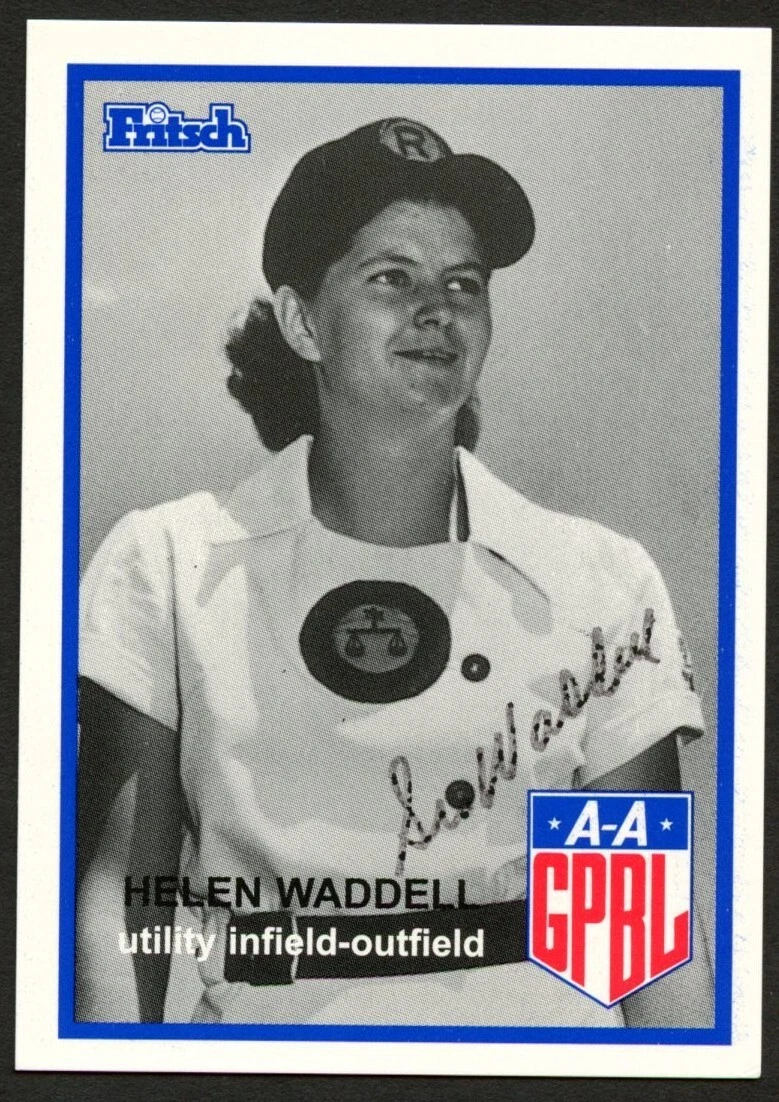 Helen Waddell #211 signed autograph auto 1995 Fritsch AAGPBL Baseball Card