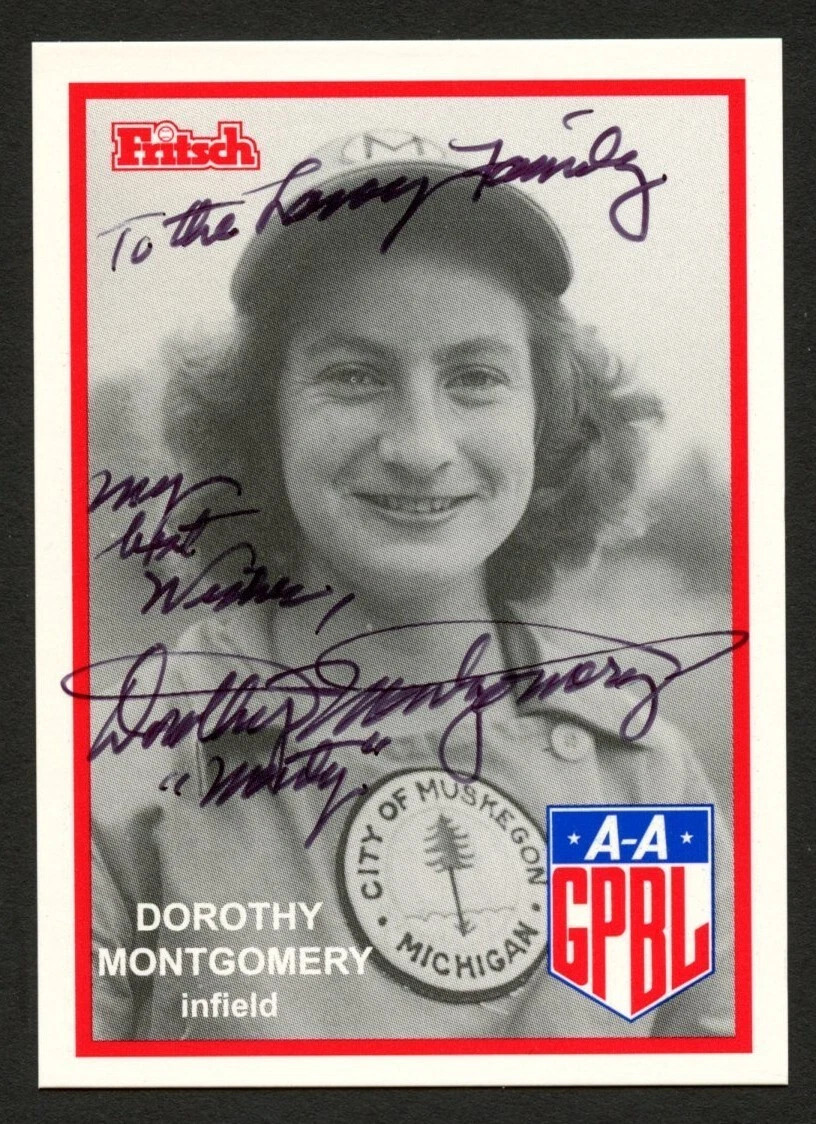 Dorothy Montgomery #135 signed autograph auto 1995 Fritsch AAGPBL Baseball Card