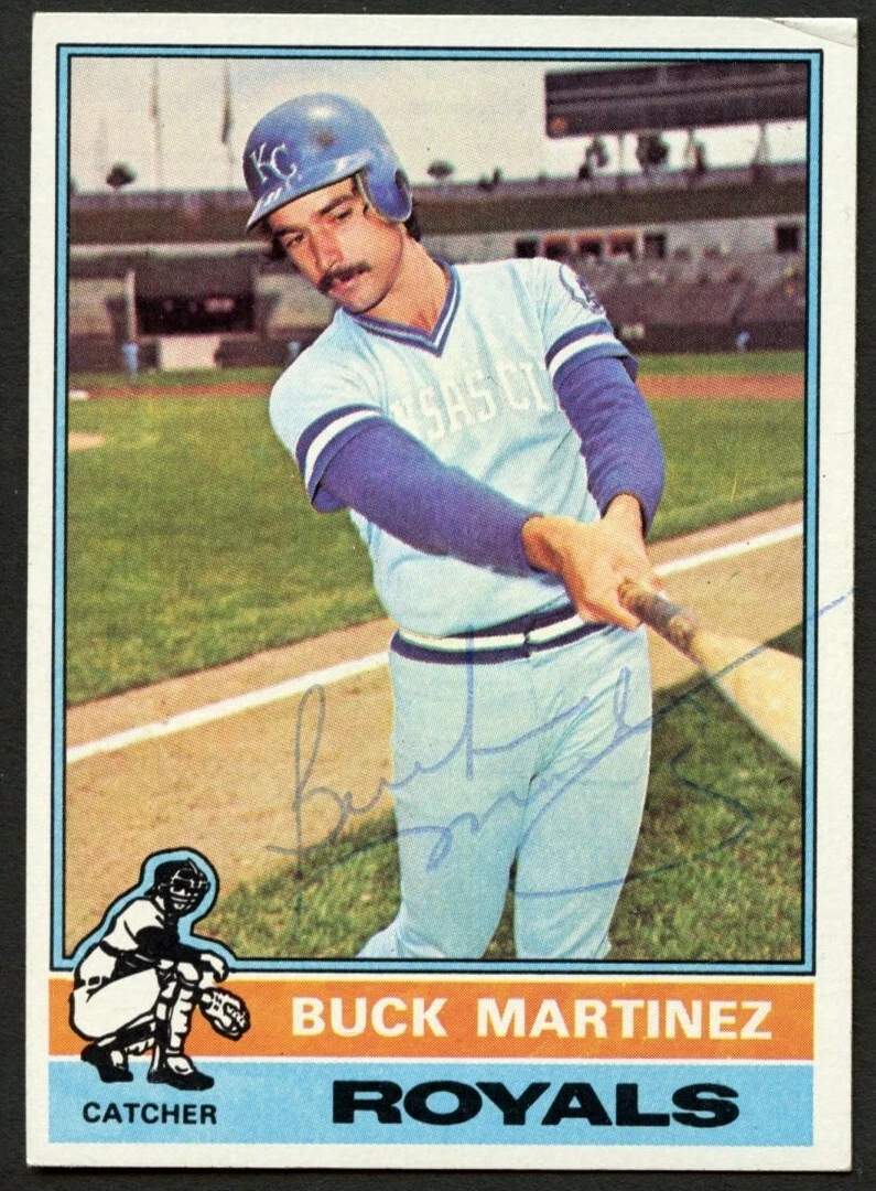 Buck Martinez #616 signed autograph 1976 Topps Baseball Trading Card