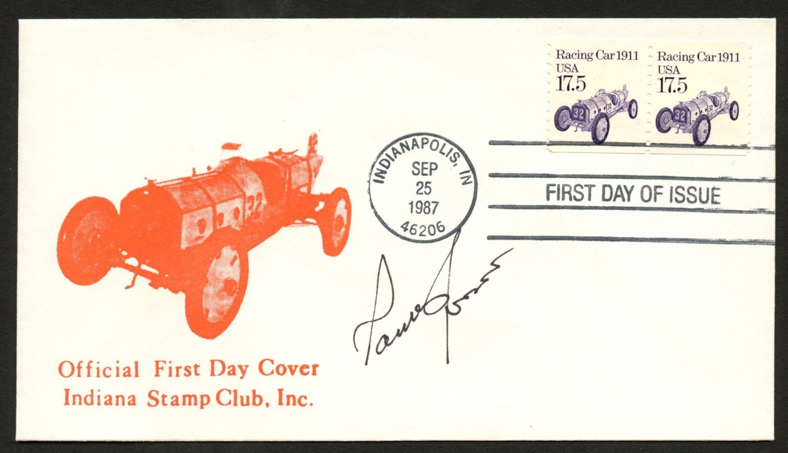 Parnelli Jones d2024 signed autograph American Motorsports Racing Driver FDC