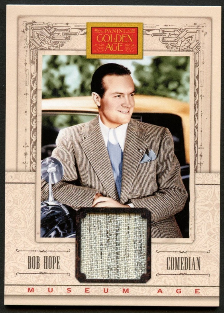 Bob Hope #25 Authentic Panini 2013 Golden Age Museum Memorabilia Relic Card