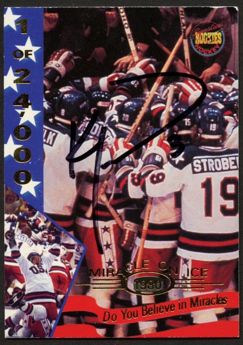 Ken Morrow #46 signed autograph auto Miracle On Ice 1980 USA Hockey Card