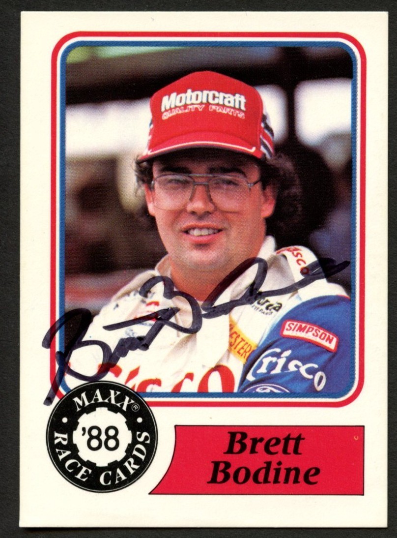 Brett Bodine #59 signed autograph auto 1988 Maxx NASCAR Racing Trading Card
