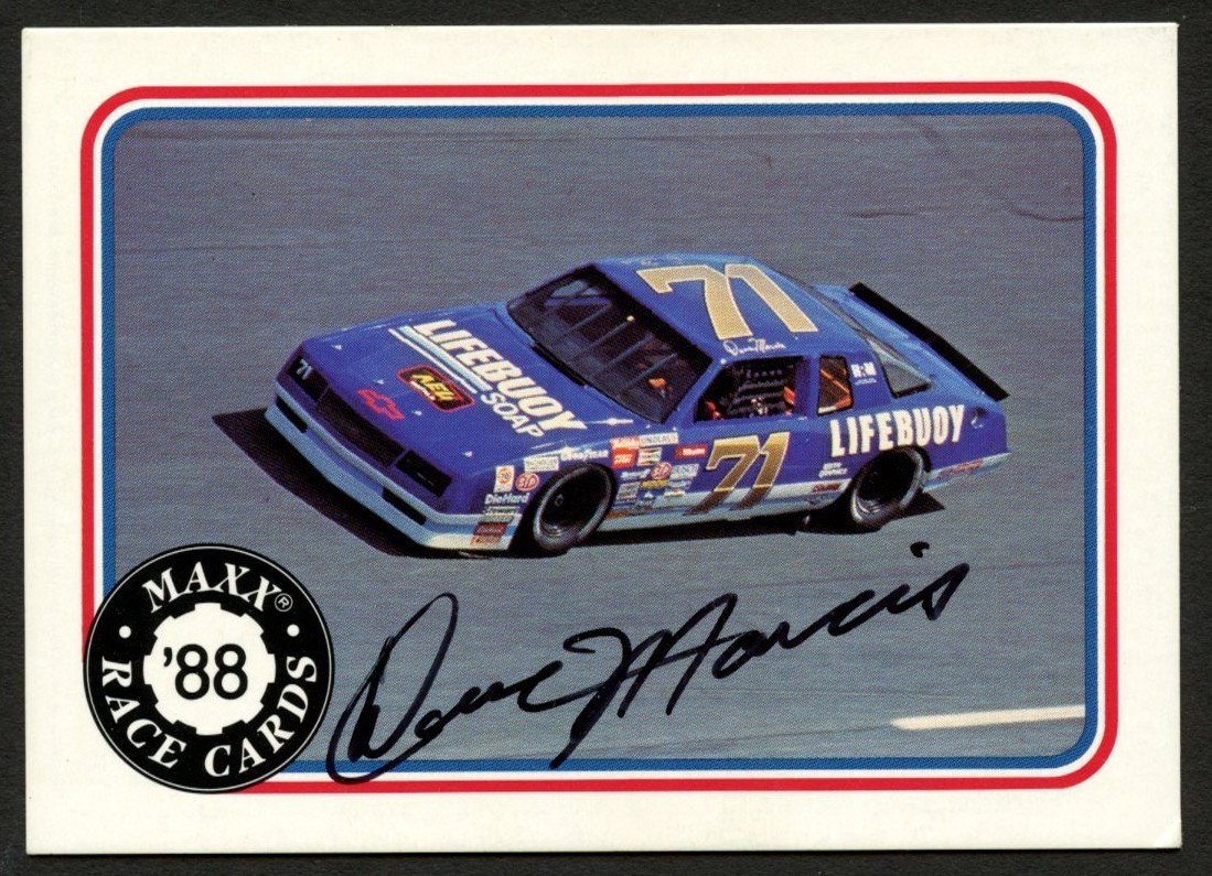 Dave Marcis #64 signed autograph auto 1988 Maxx NASCAR Racing Trading Card