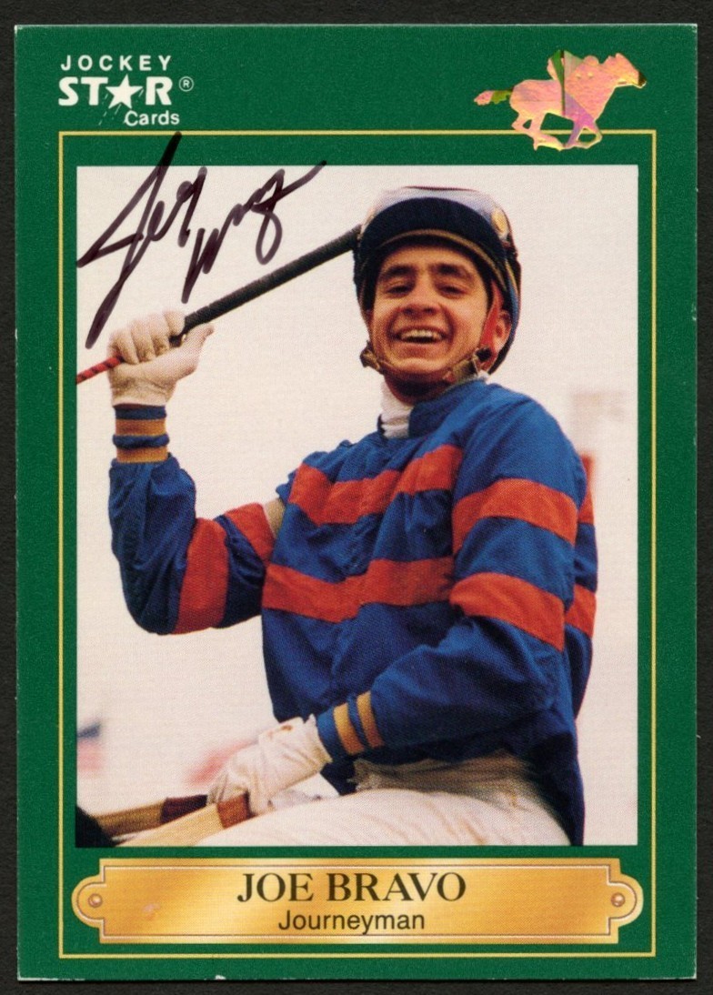 Joe Bravo #50 signed autograph auto 1991 Horse Jockey Star Trading Card