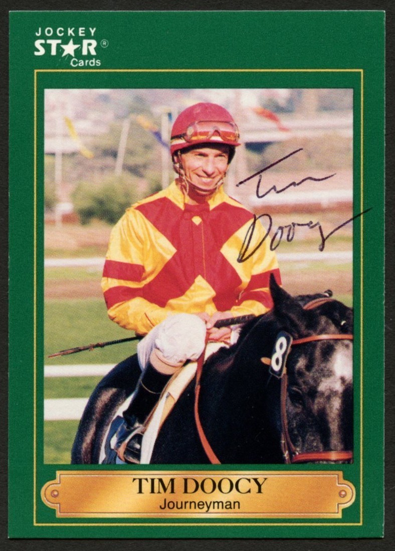 Tim Doogy #77 signed autograph auto 1991 Horse Jockey Star Trading Card