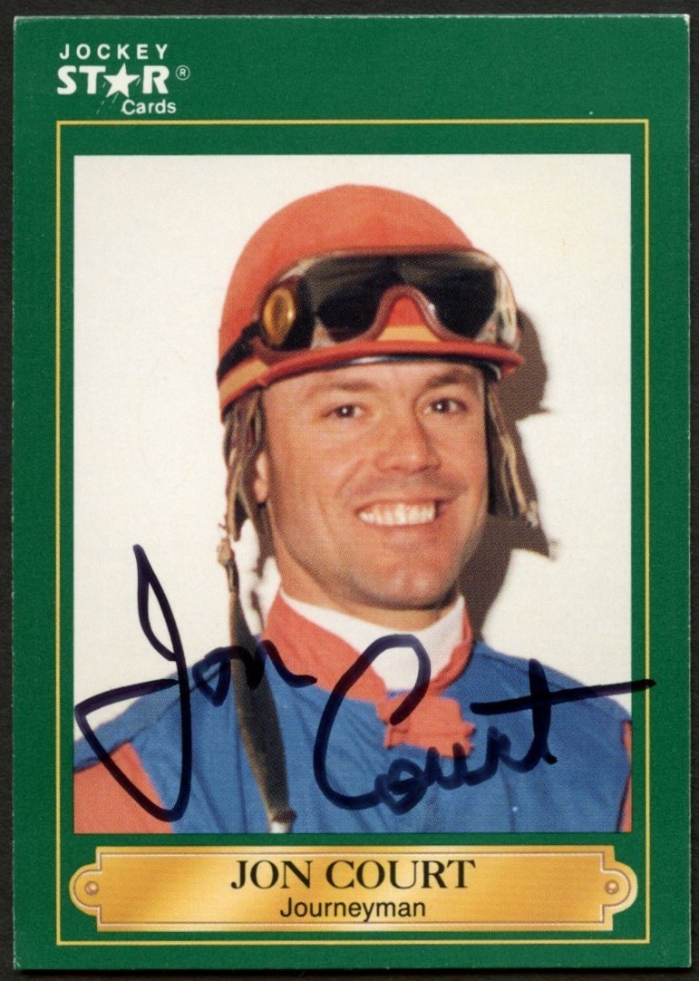 Jon Court #65 signed autograph auto 1991 Horse Jockey Star Trading Card