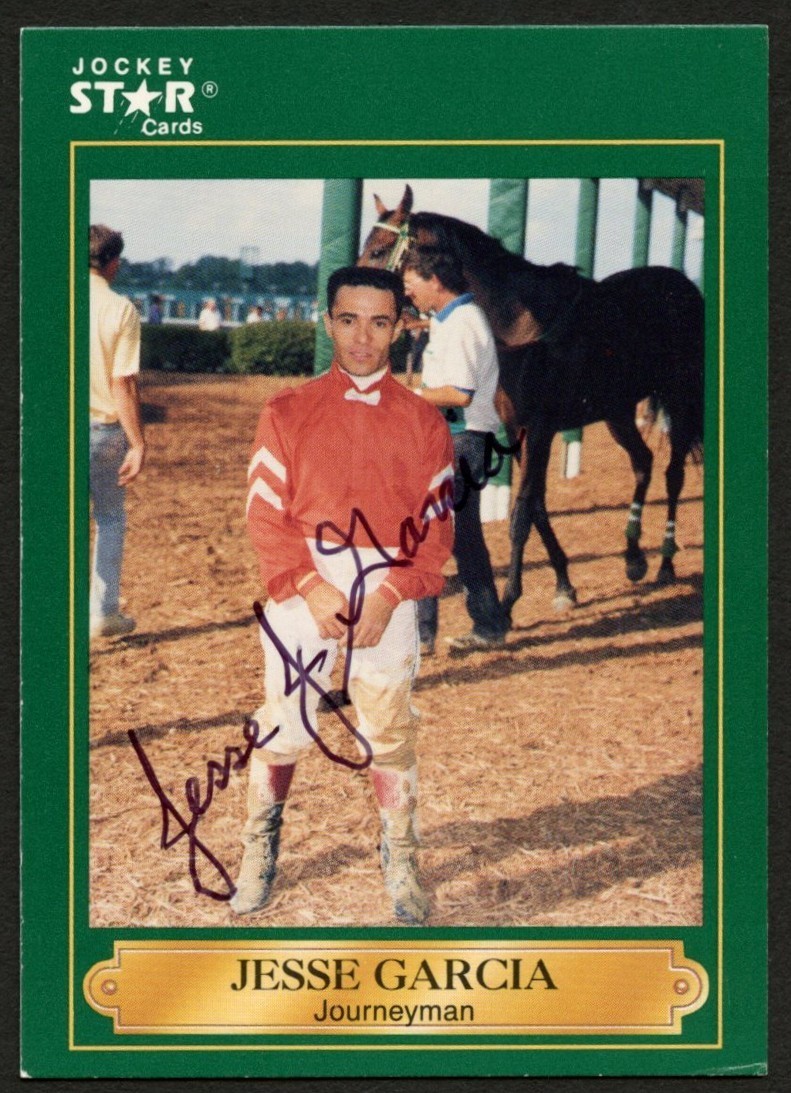 Jesse Garcia #94 signed autograph auto 1991 Horse Jockey Star Trading Card