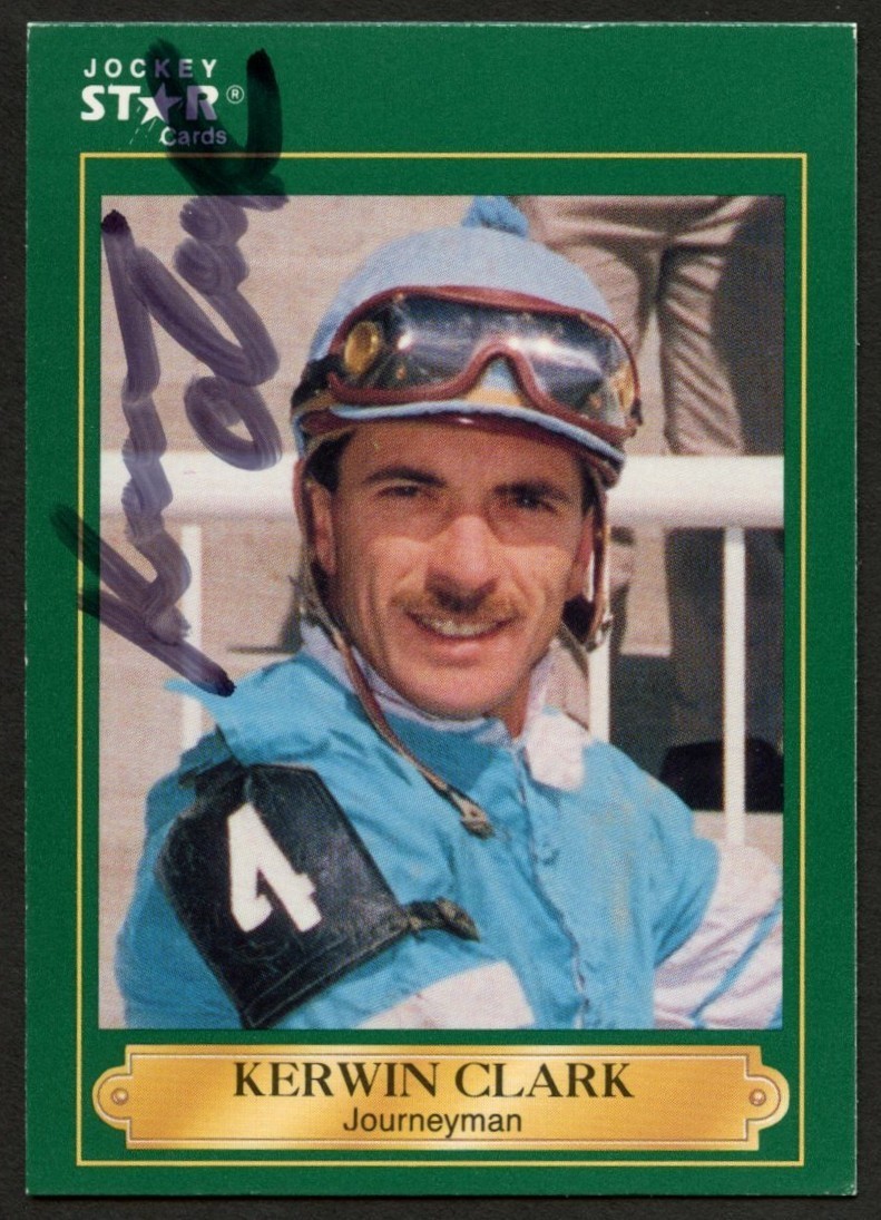 Kerwin Clark #60 signed autograph auto 1991 Horse Jockey Star Trading Card