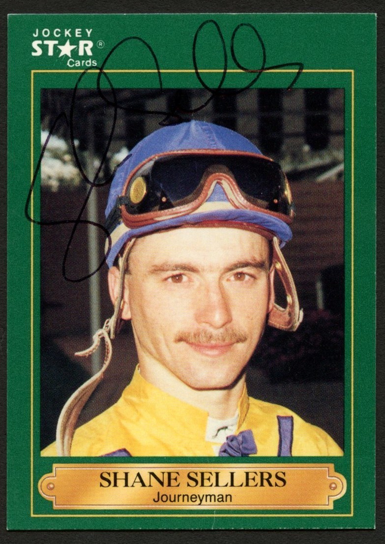 Shane Sellers #179 signed autograph auto 1991 Horse Jockey Star Trading Card