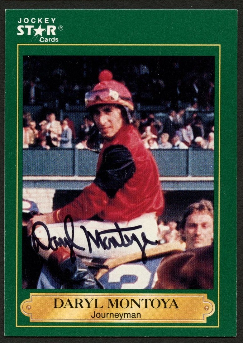 Daryl Montoya #147 signed autograph auto 1991 Horse Jockey Star Trading Card