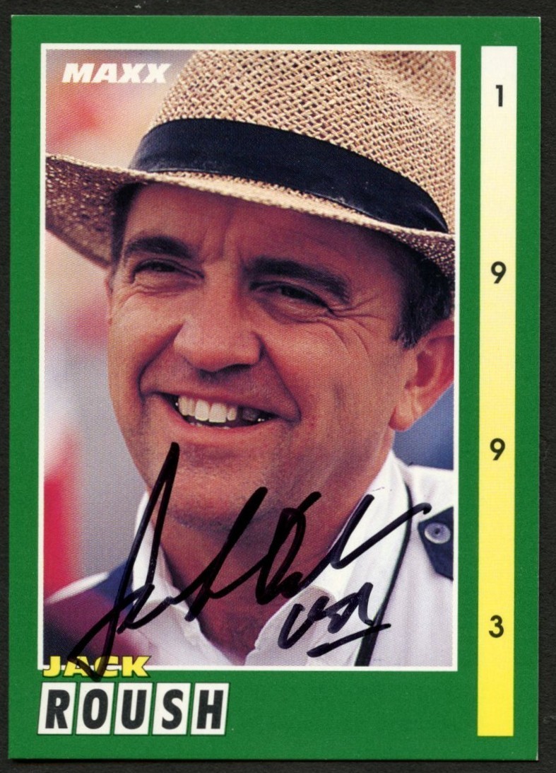 Jack Roush #104 signed autograph auto 1993 MAXX Nascar Trading Card