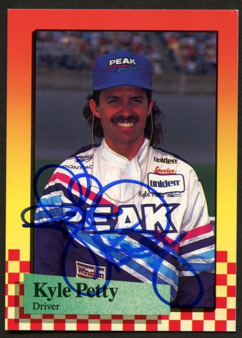 Kyle Petty #42 signed autograph auto 1989 Maxx NASCAR Racing Trading Card