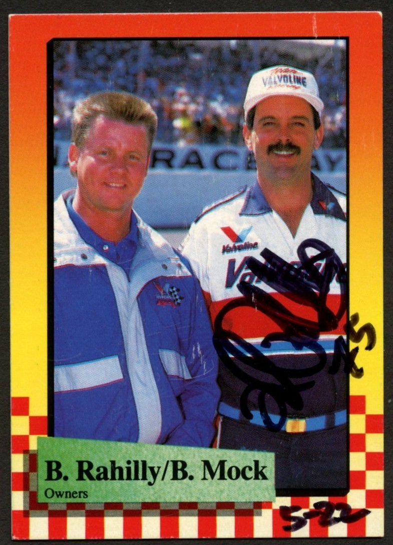 Bob Rahilly #46 signed autograph auto 1989 Maxx NASCAR Racing Trading Card