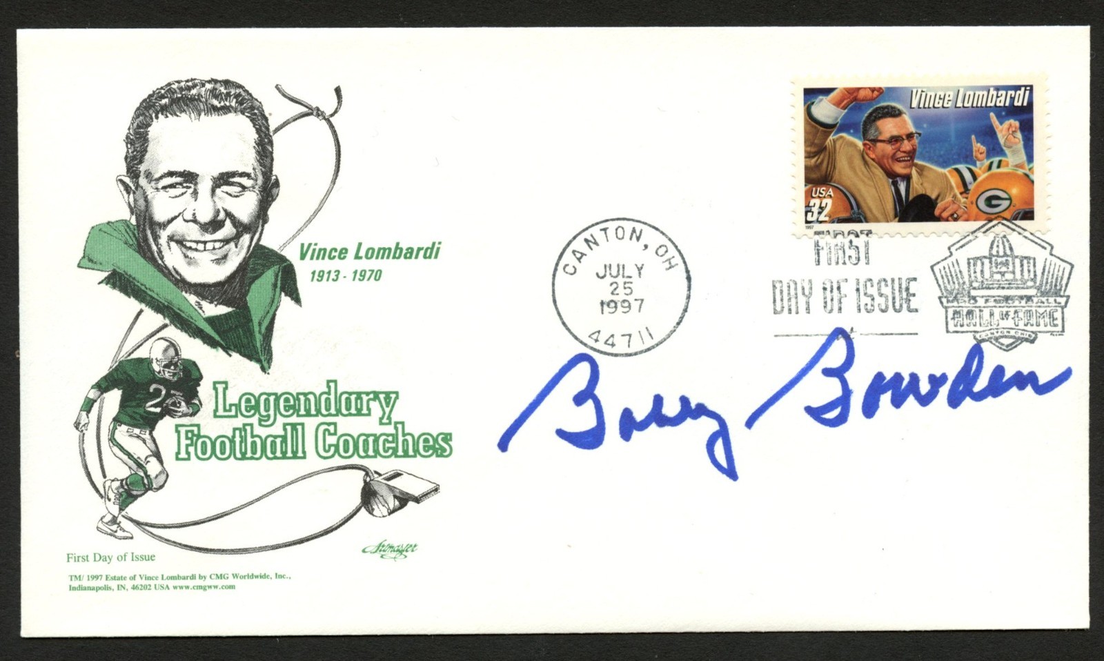 Bobby Bowden signed autograph FDC cover American Football Coach