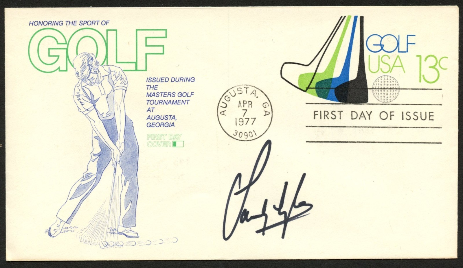 Sandy Lyle signed autograph FDC cover Scottish Professional Golfer