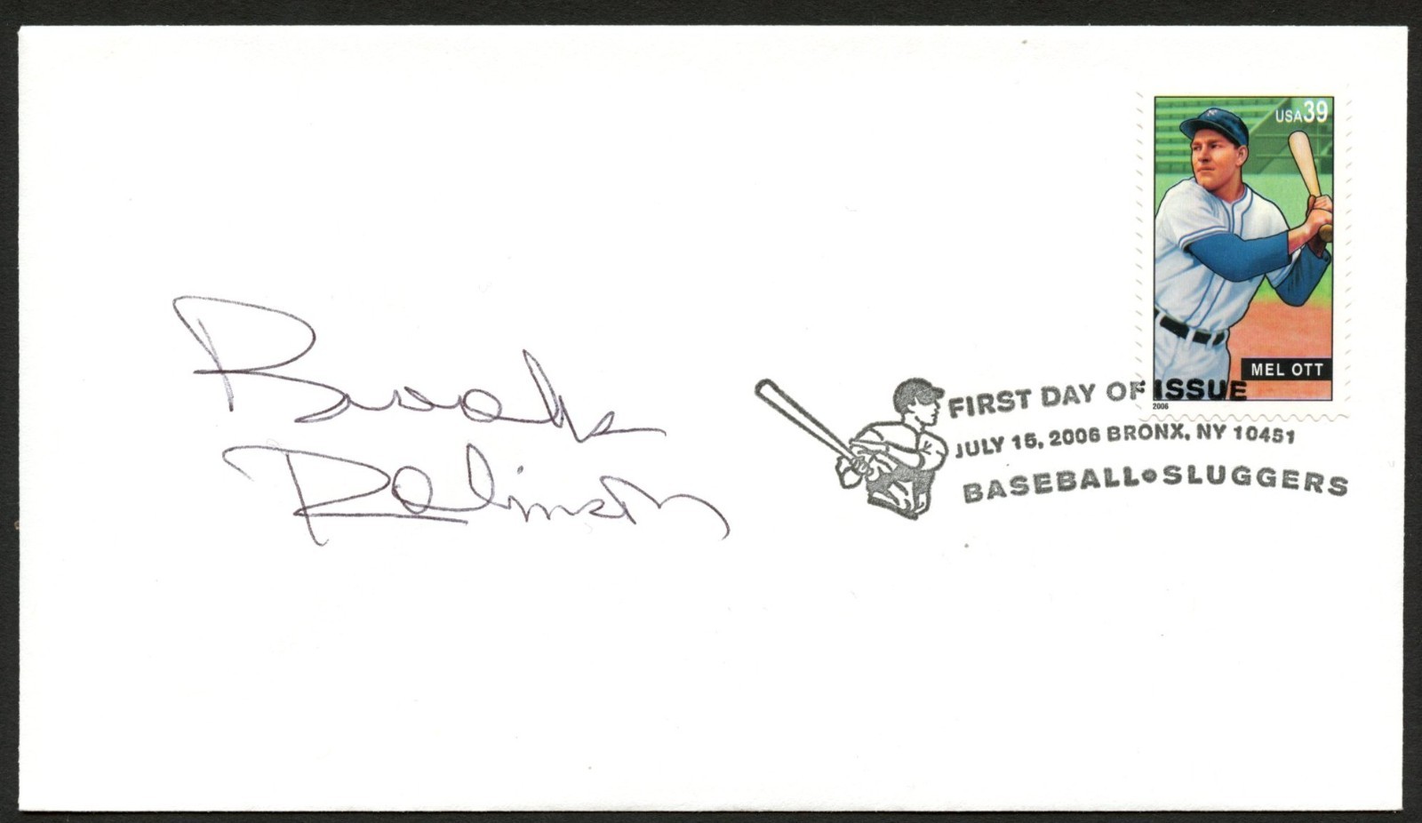 Brooks Robinson signed autograph FDC cover American Baseball Player