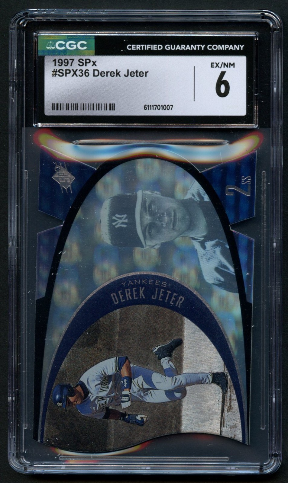 Derek Jeter #SPX36 1997 SPX Baseball Trading Card CGC Mint 6