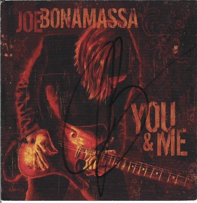Joe Bonamassa REAL hand SIGNED You and Me CD Cover #1 JSA COA Autographed