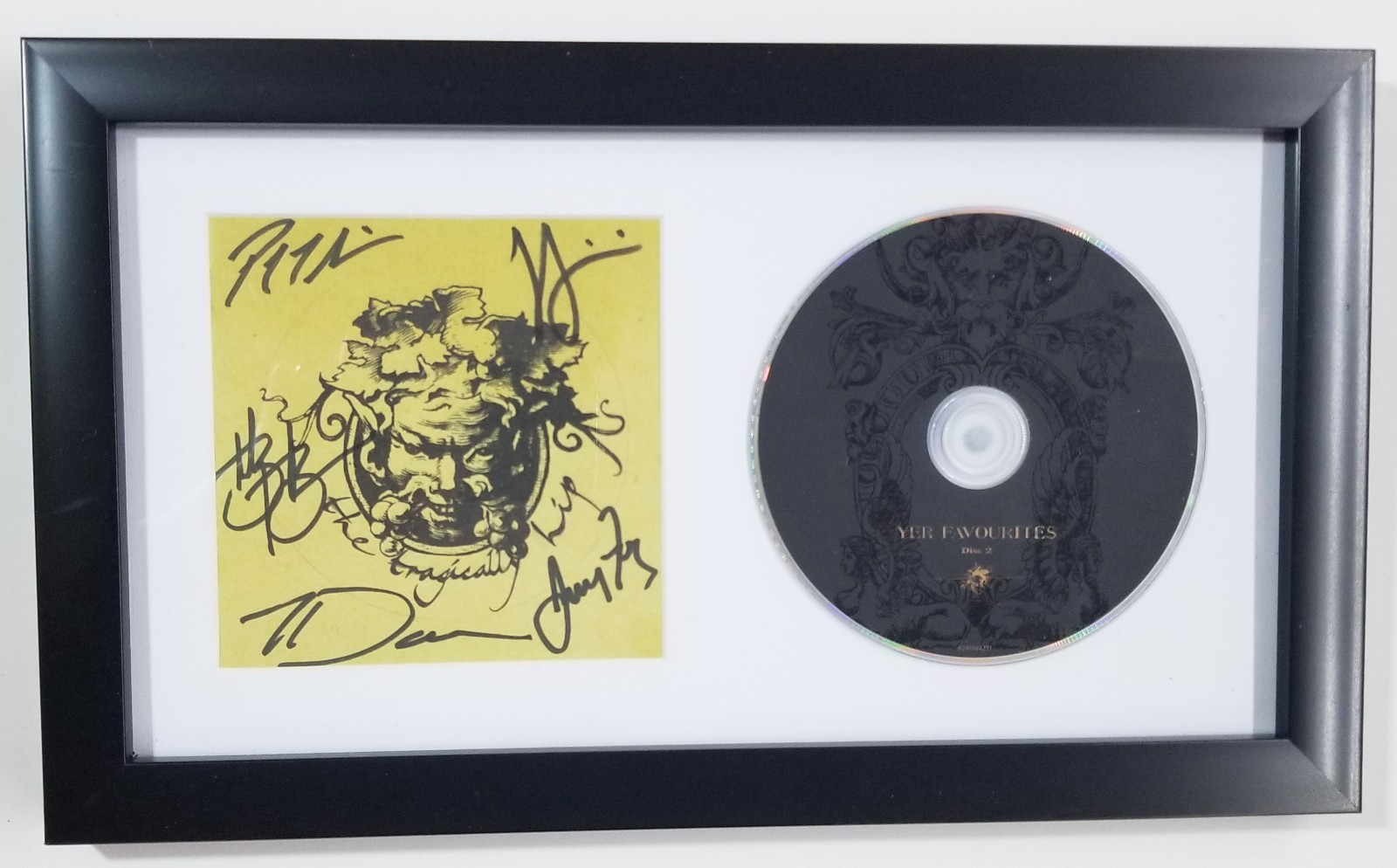 The Tragically Hip SIGNED Yer Favourites CD Framed Display #2 JSA LOA Downie +