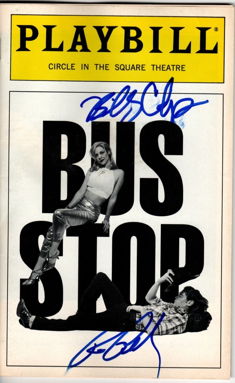 BUS STOP REAL hand SIGNED Playbill by Billy Crudup Ron Perlman March 1996 COA