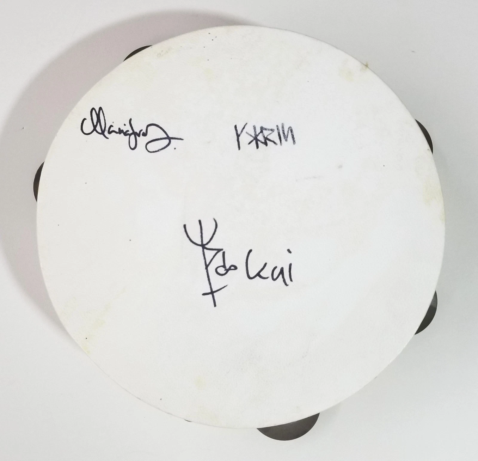 Heilung full band REAL hand SIGNED Tambourine COA Autographed by all 3
