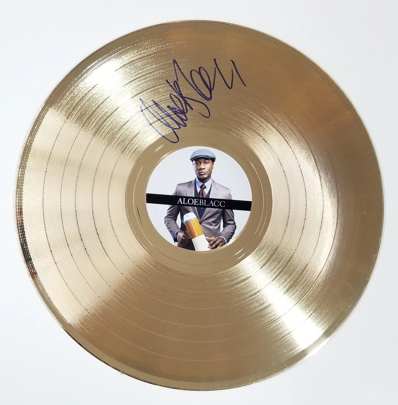 Aloe Blacc R&B singer REAL hand SIGNED 12