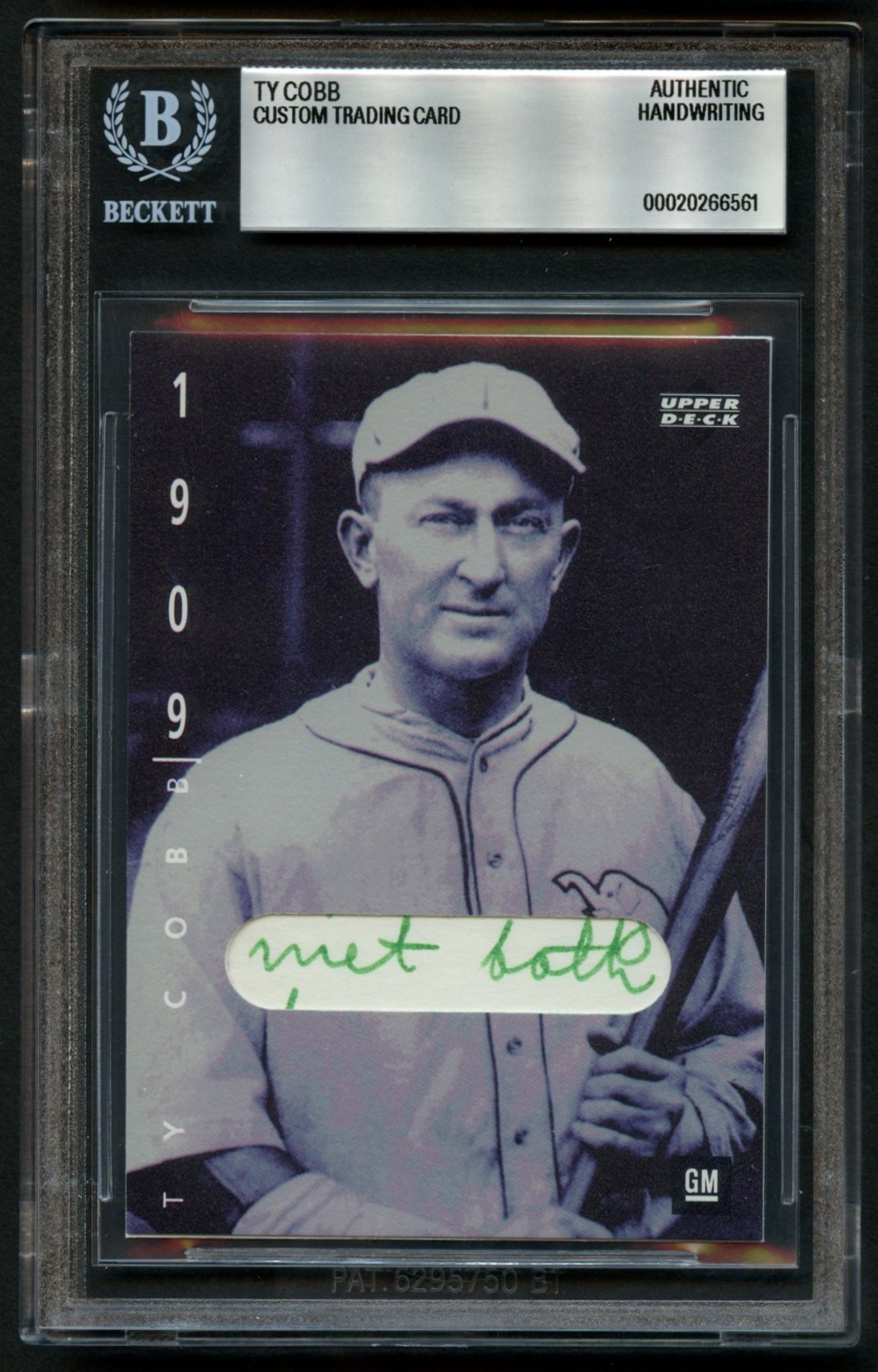Ty Cobb HANDWRITTEN WORDS 