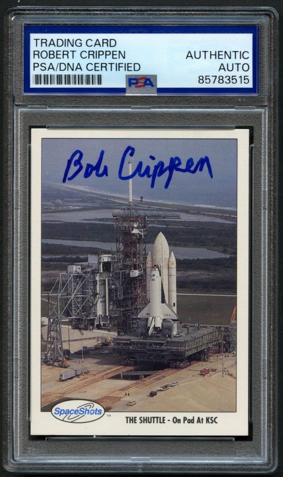 Robert Bob Crippen #53 signed autograph auto Space Shots NASA Card PSA Slabbed