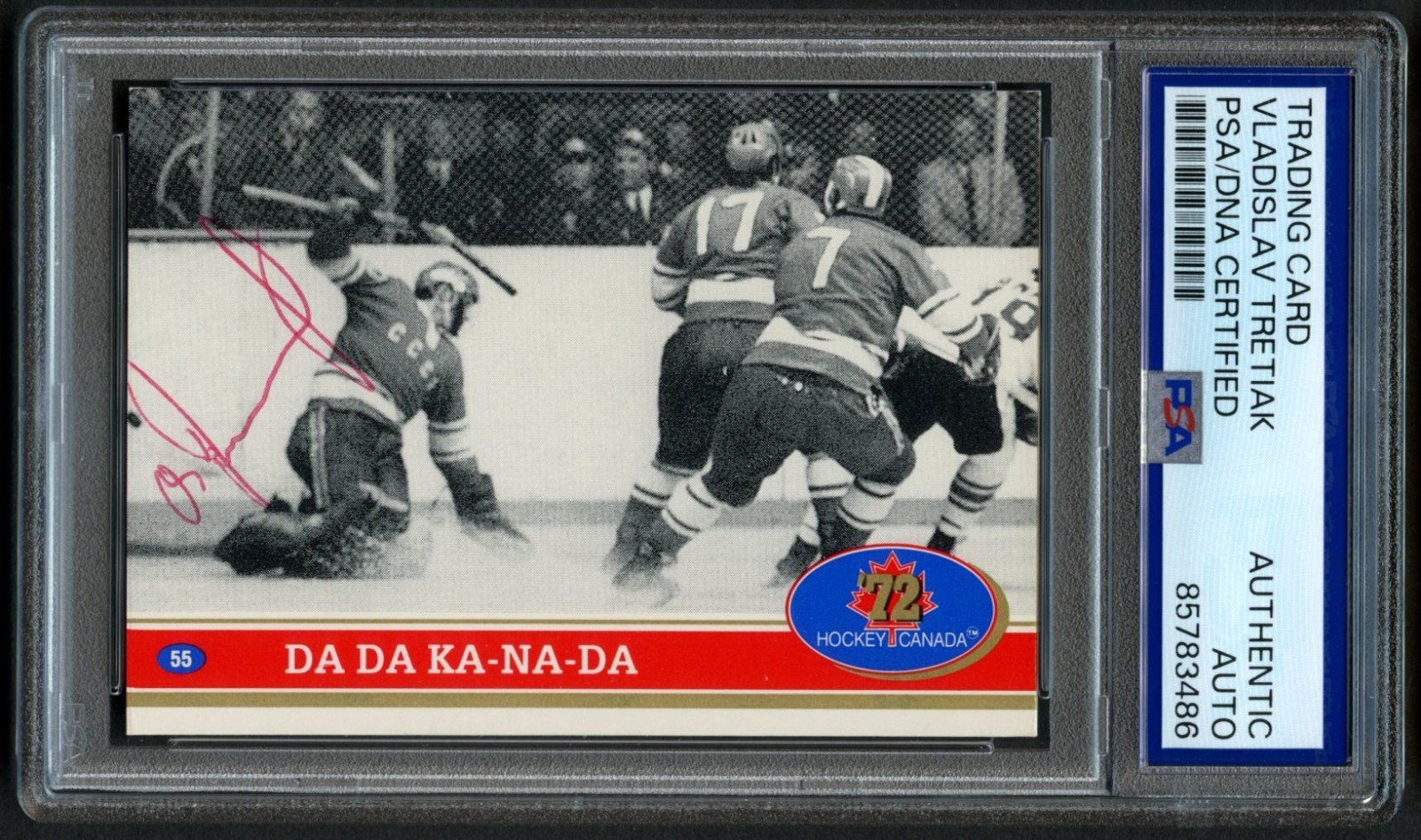 Vladislav Tretiak signed autograph 1991 Future Trends Hockey Card PSA