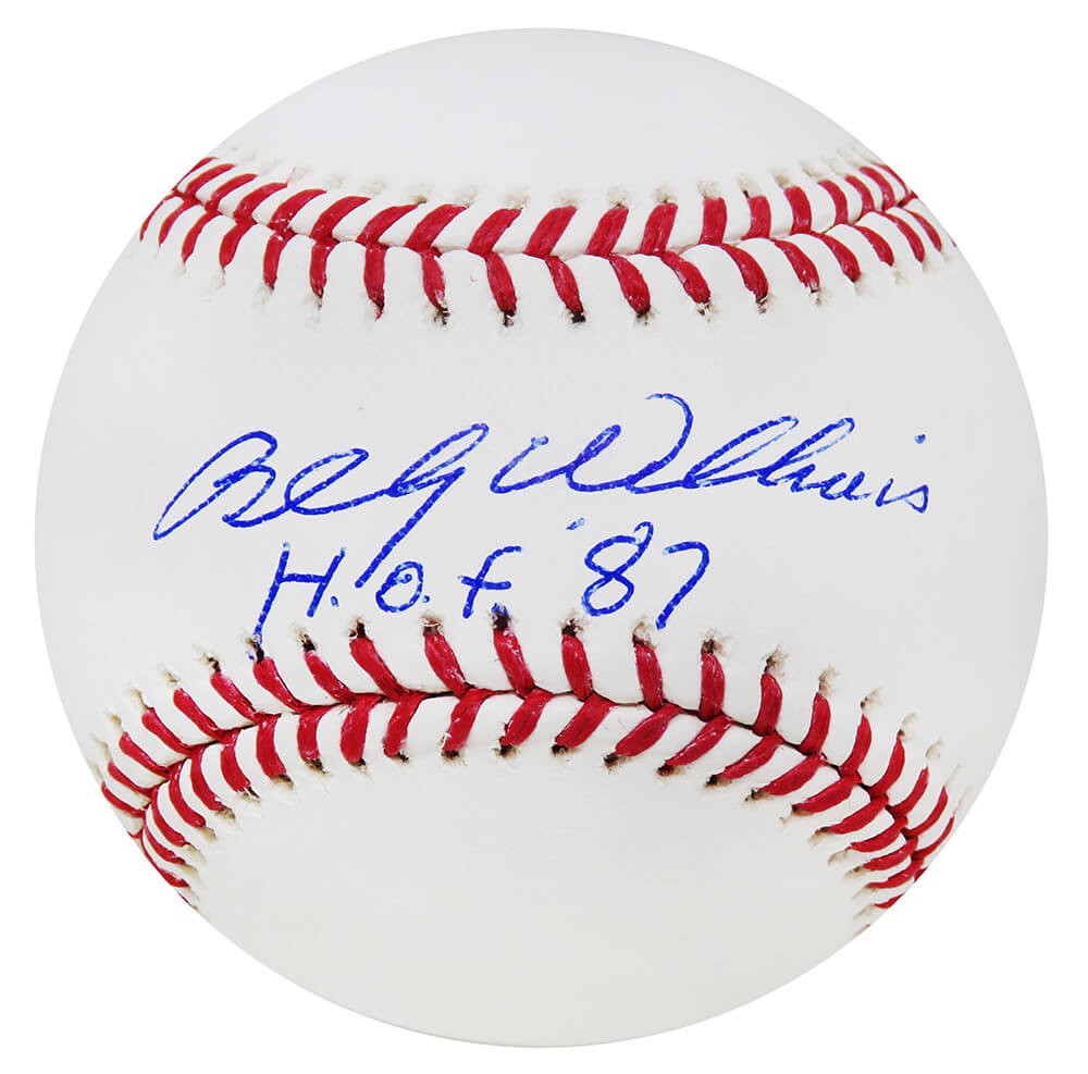 Cubs BILLY WILLIAMS Signed Official MLB Baseball w/HOF'87 - SCHWARTZ