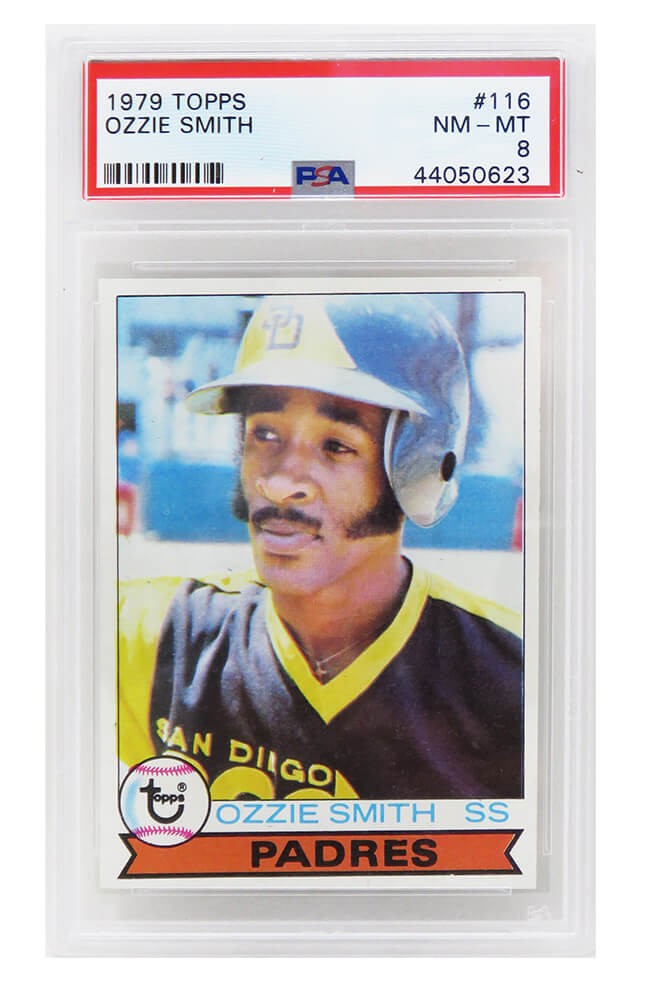 Ozzie Smith (San Diego Padres) 1979 Topps Baseball RC Card #116 -PSA 8 NM-MT (C)