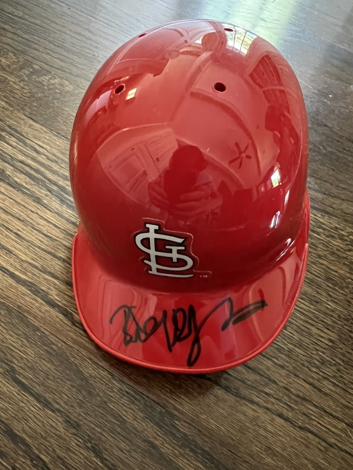 BILLY BOB THORNTON SIGNED MINI BATTING HELMET ST LOUIS CARDINALS