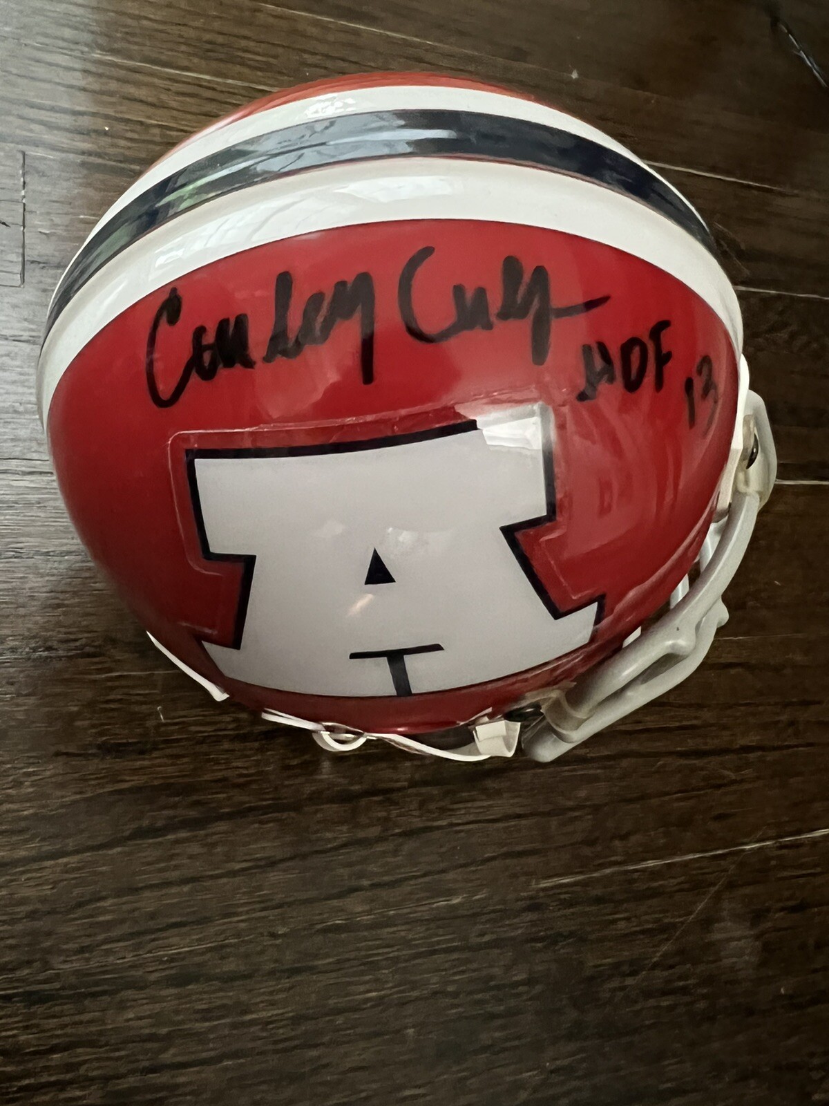 CURLEY CULP SIGNED FOOTBALL MINI HELMET KANSAS CITY CHIEFS AUTOGRAPH HOF AFC