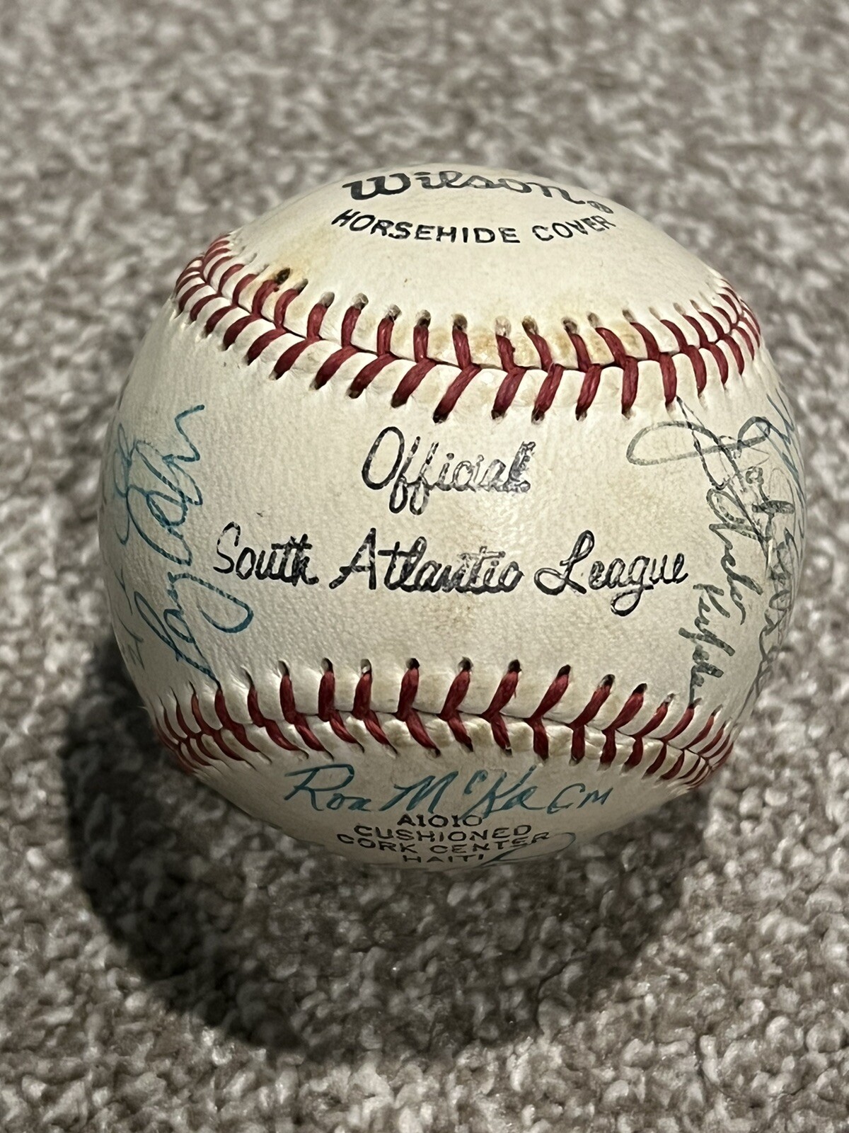 1983 TEAM SIGNED MINOR LEAGUE BASEBALL MILB ASHEVILLE TOURISTS HOUSTON ASTROS A