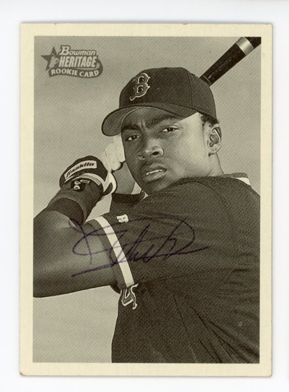 SIGNED BASEBALL CARD AUTO TONY BLANCO BOSTON RED SOX BOWMAN HERITAGE 2001 #269