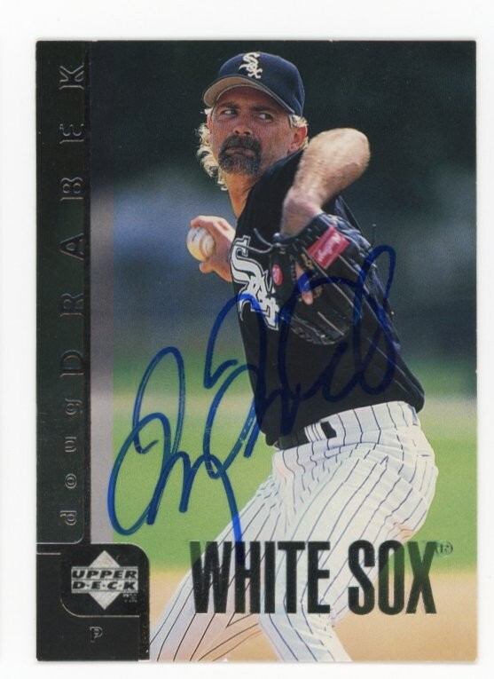 SIGNED BASEBALL CARD AUTO UPPER DECK UD WHITE SOX 1998 DOUG DRABEK #61