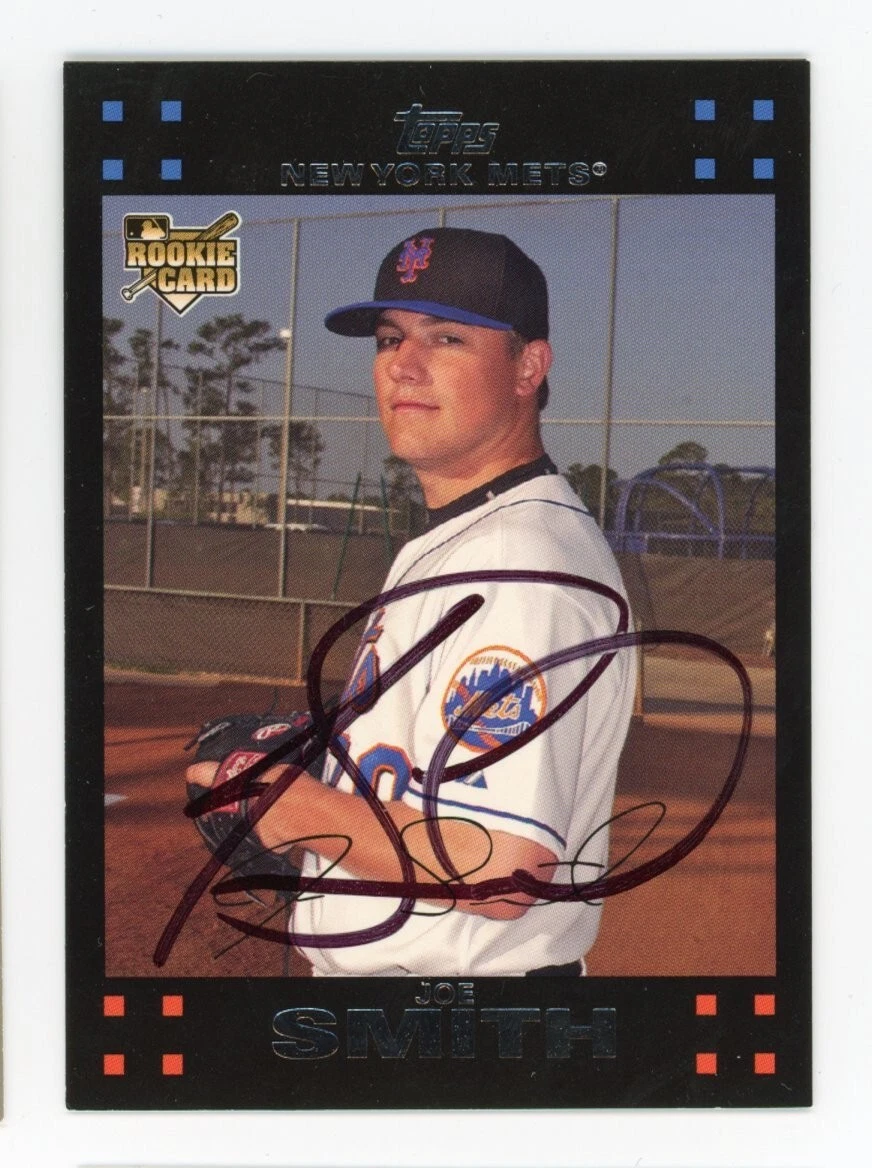 SIGNED BASEBALL CARD AUTO TOPPS 2007 PHIL HUMBER NEW YORK METS #277 RC