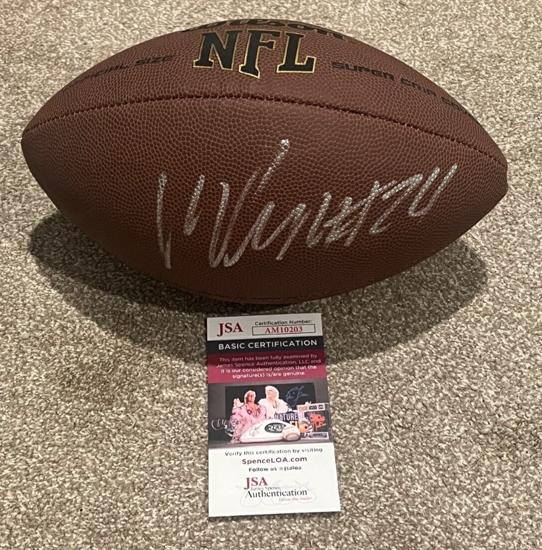 MARCUS PETERS SIGNED FOOTBALL AUTO CHIEFS RAVENS RAMS RAIDERS PRO BOWL JSA COA