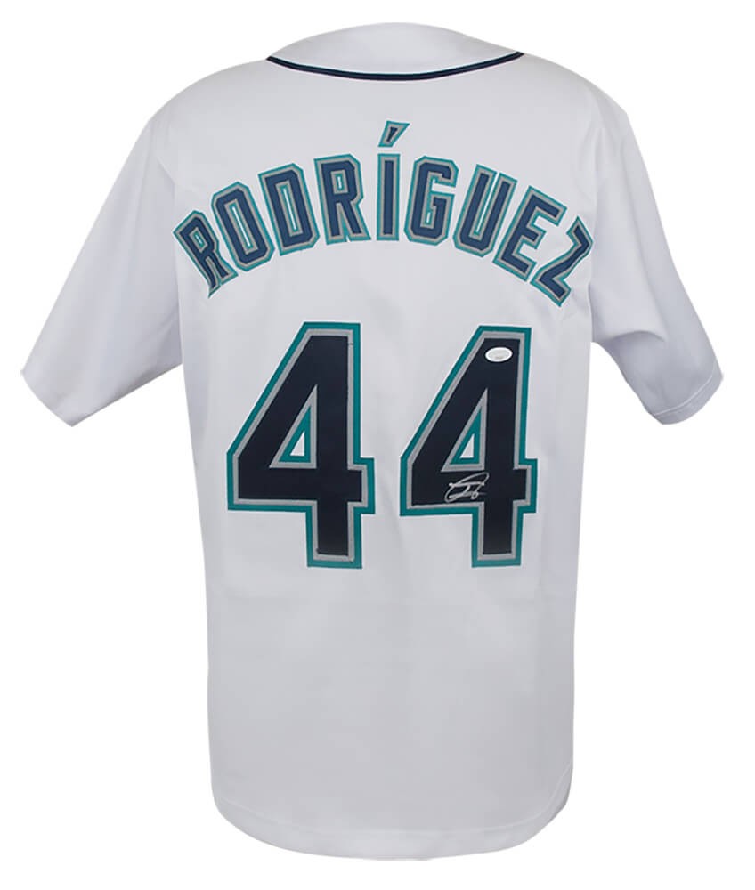 Julio Rodriguez (MARINERS) Signed White Custom Baseball Jersey - (JSA COA)